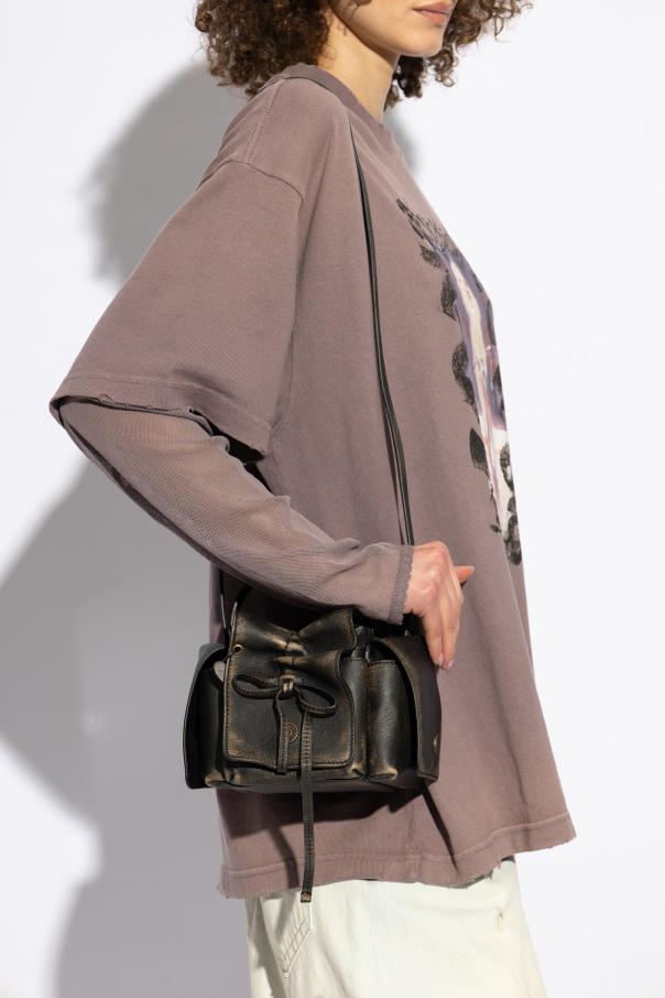 ショルダーバッグ・ポシェット Acne Studios Vintage Brown Leather Shoulder Bag Multipocket leather shoulder bag in brown - Acne Studios